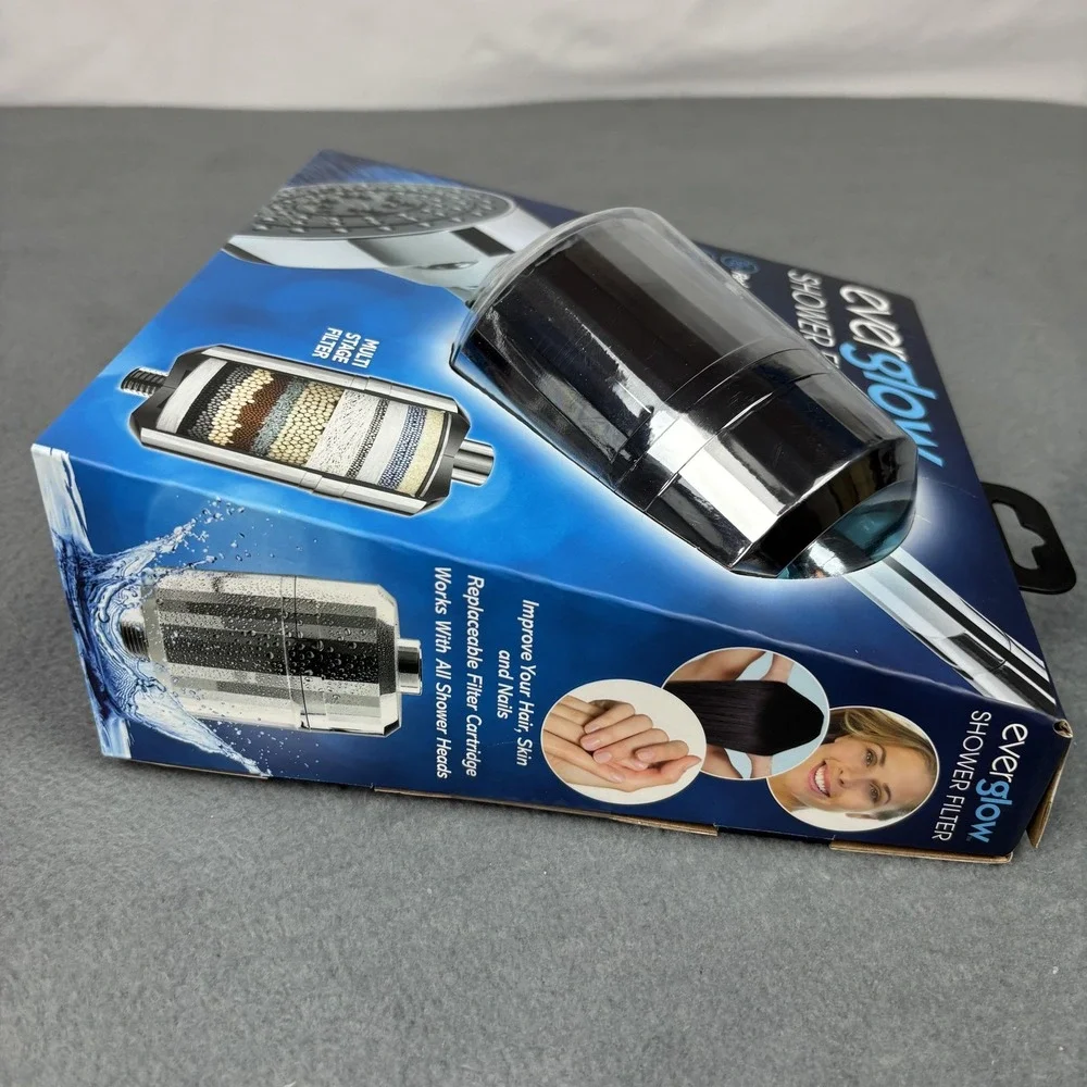 everglow Shower Filter Vitamin C Multi-Stage Reduces Chlorine Universal Fit